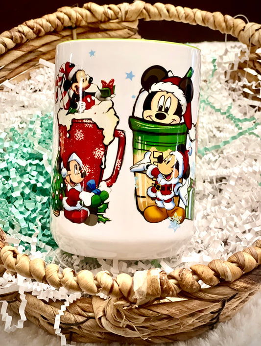 Mickey and Minnie Christmas Mug