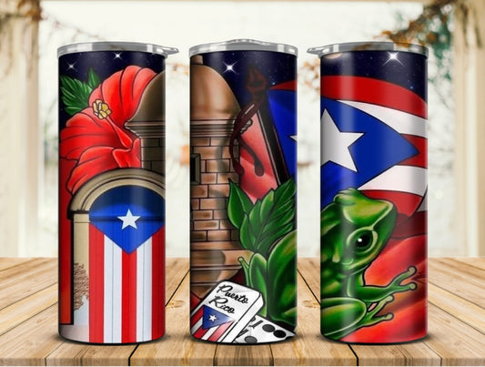 Night Puerto Rico tumbler